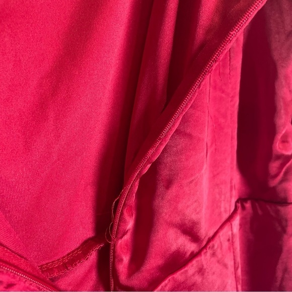 Lulus Got The Love Red Satin Square-Neck Mini Dress Size XL - Picture 10 of 11